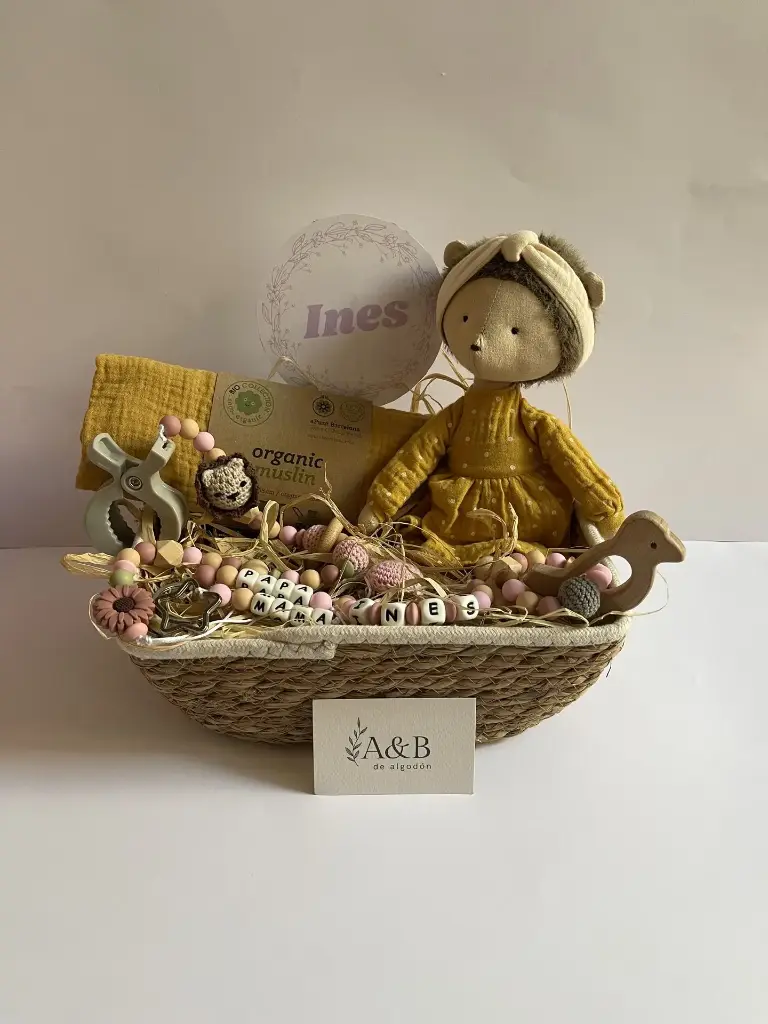 Pack Primeros Mimos de Emmy (Pack de Bienvenida) (Menta, Sin nombre, Modedor madera, Caja)