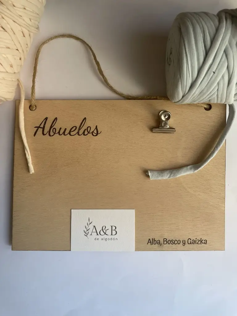 Marco tablilla abuelos (Sin nombre, Nada)