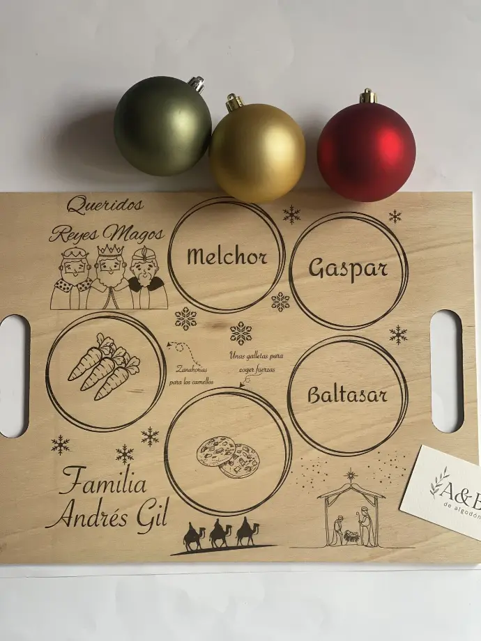 Adorno Navidad (Bandeja Reyes Magos / Papá Noel) (Bandeja Reyes Magos)