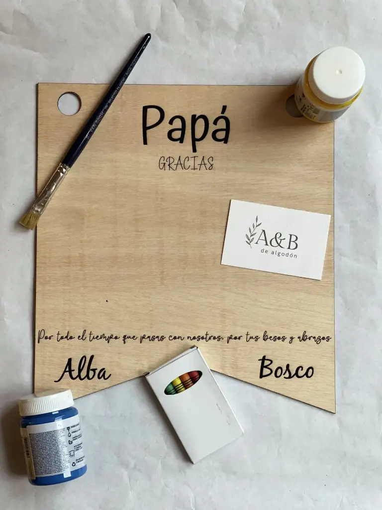 Banderin Papá (15x14, Nada)