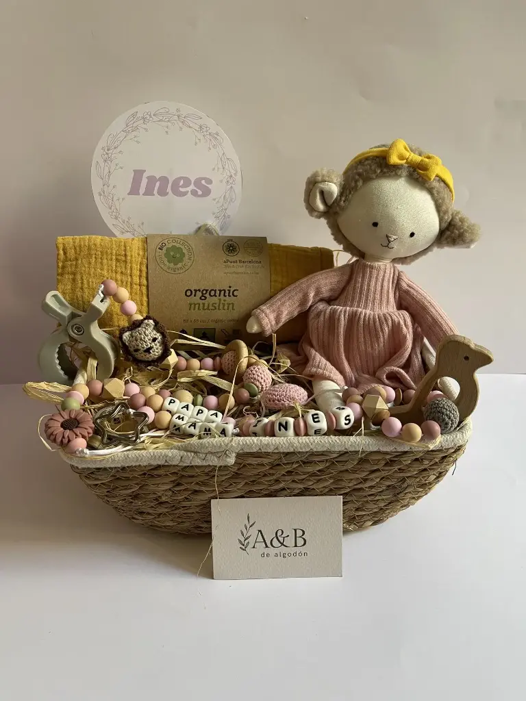 Pack Primeros Mimos de Zoe (Pack de Bienvenida) (Menta, Sin nombre, Modedor madera)