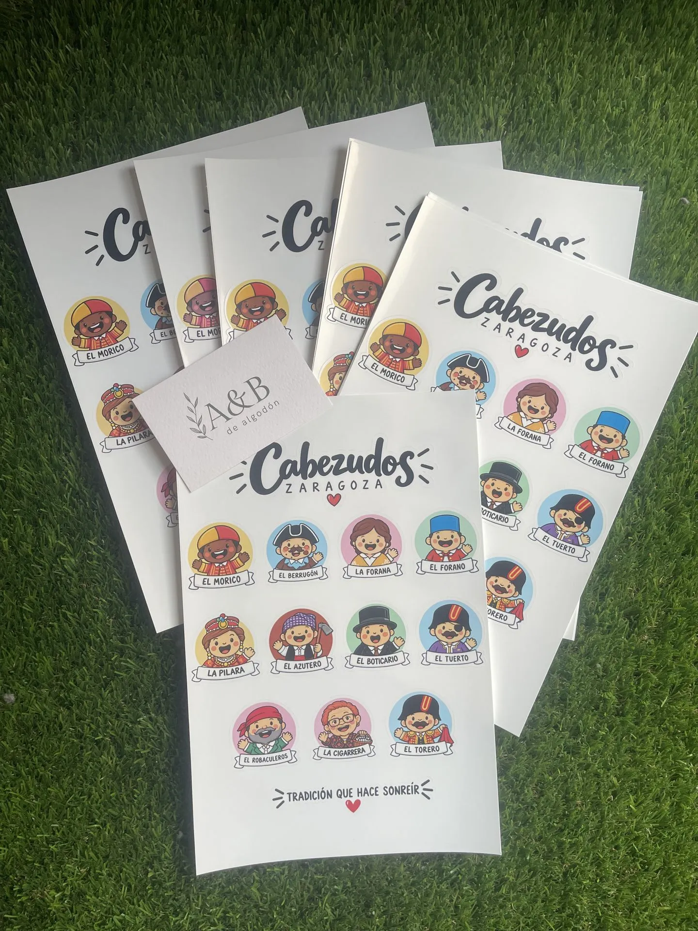 🎨Pack Pegatinas Cabezudos de Zaragoza