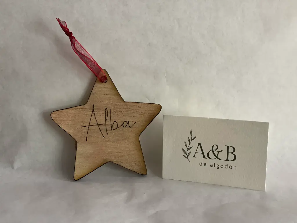 Adorno Navidad (Estrella con Nombre)