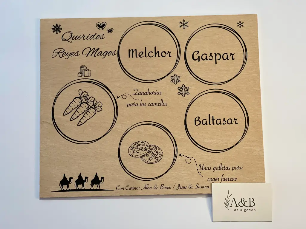 Adorno Navidad (Bandeja Reyes Magos)